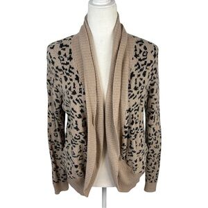 Rachel Zoe Cheetah Print Cardigan Size M